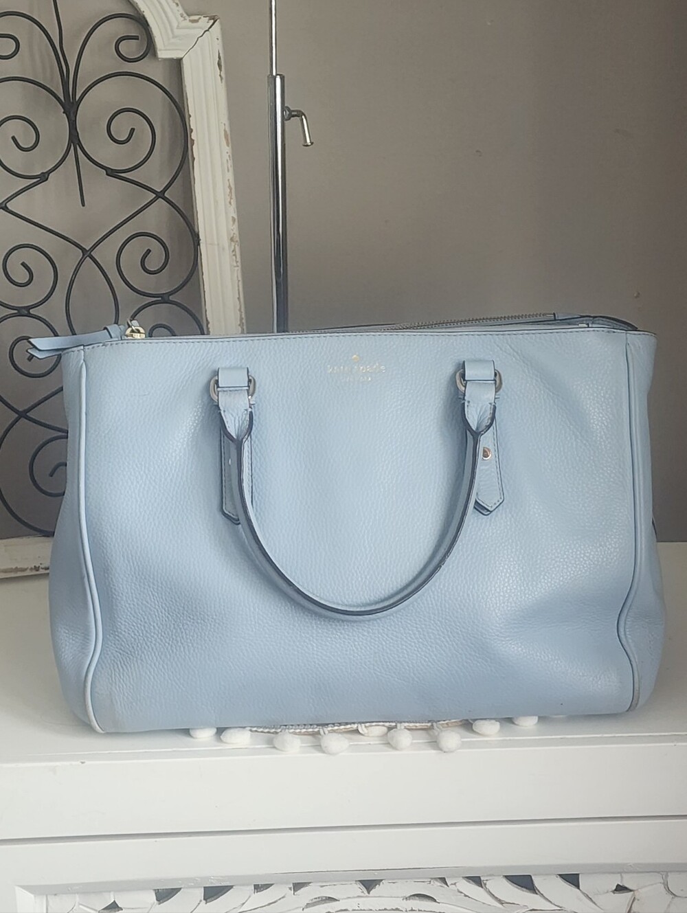 kate spade Powder Blue Leather Tote